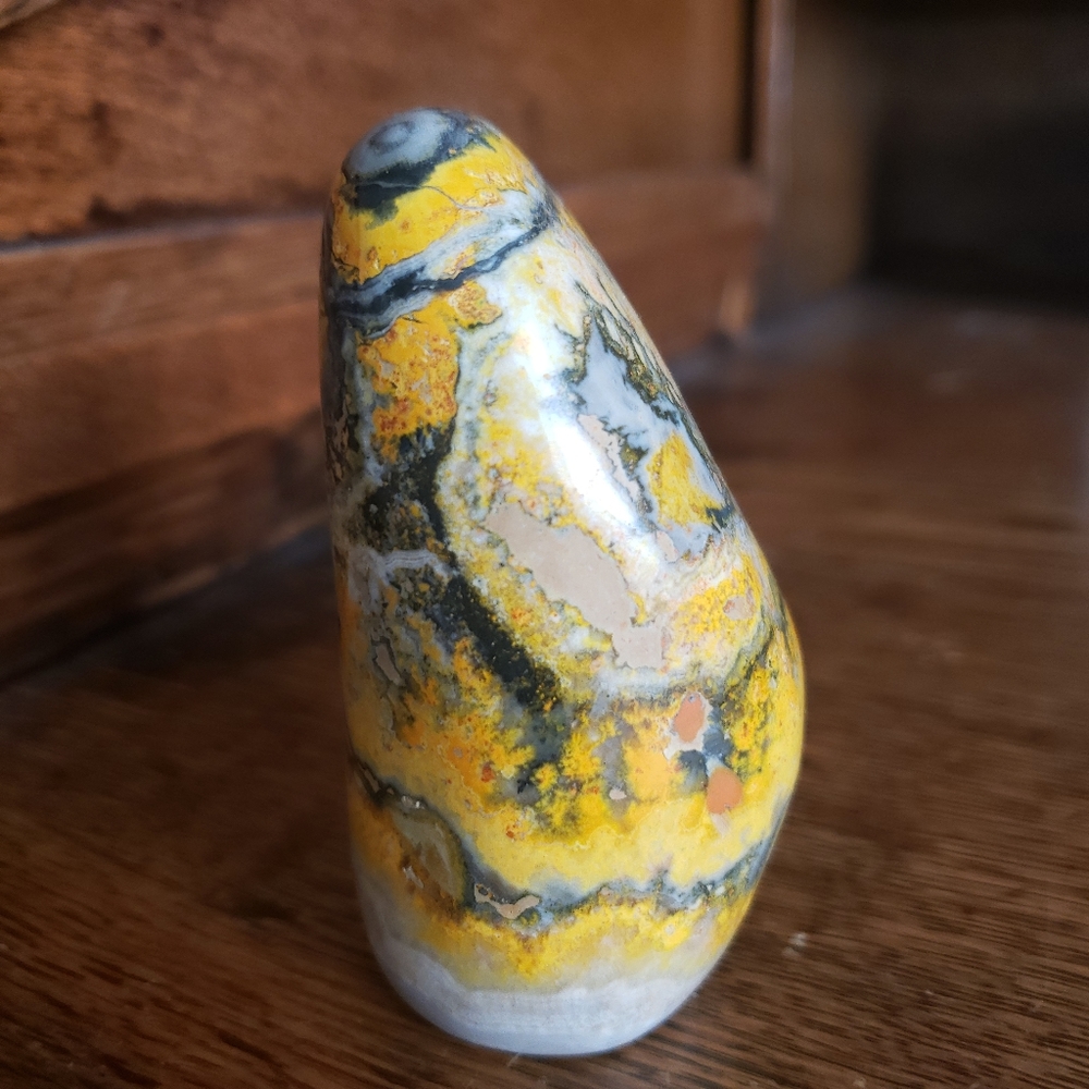 Gorgeous Polished Bumblebee Jasper Freeform Stone